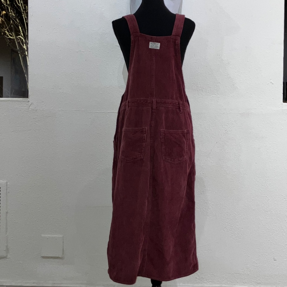 Burgundy Levi’s corduroy overall dress - Picture 9 of 13